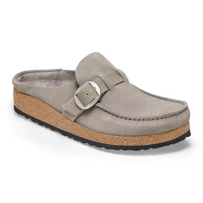 Birkenstock Women's Buckley Suede Mules - Stone Coin - 1025242