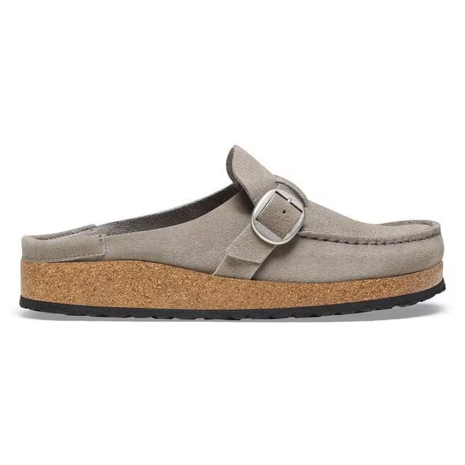Birkenstock Women's Buckley Suede Mules - Stone Coin - 1025242