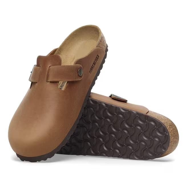 Birkenstock Men's Boston Oiled Leather Clogs - 1028179