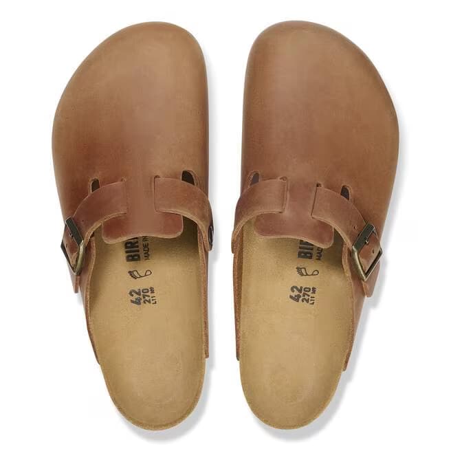 Birkenstock Men's Boston Oiled Leather Clogs - 1028179