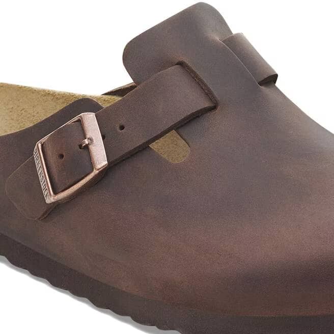 Birkenstock Men's Boston Oiled Leather Clogs - Habana - 159711