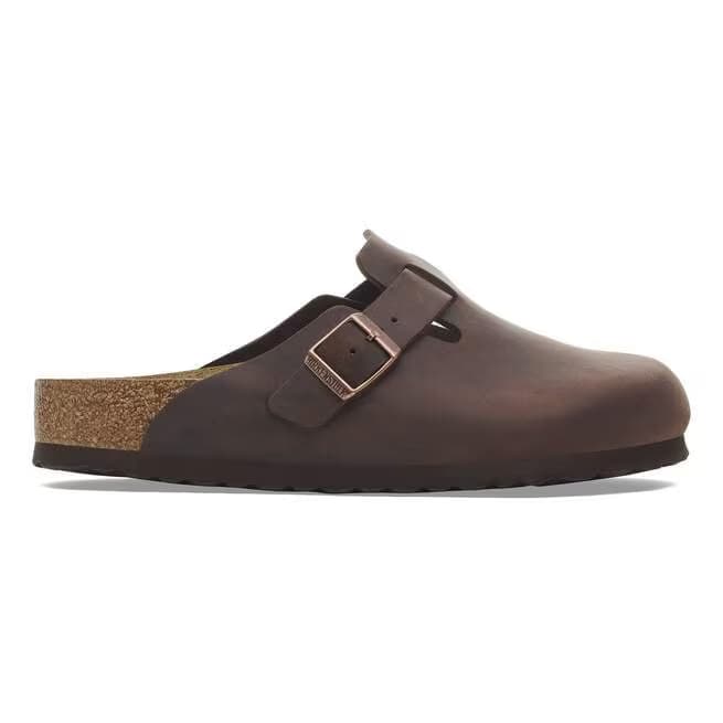Birkenstock Men's Boston Oiled Leather Clogs - Habana - 159711