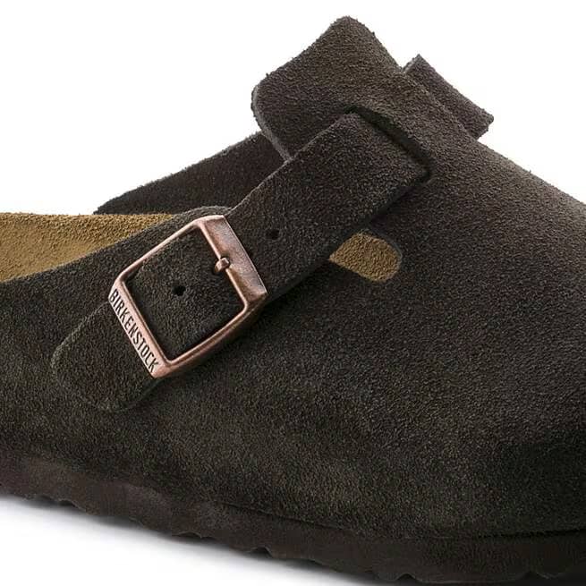 Birkenstock Boston Suede Clogs - Mocha - 660461