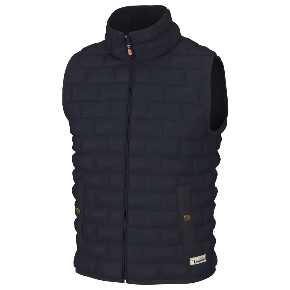 Local Boy Men's Brick Quilted Vest