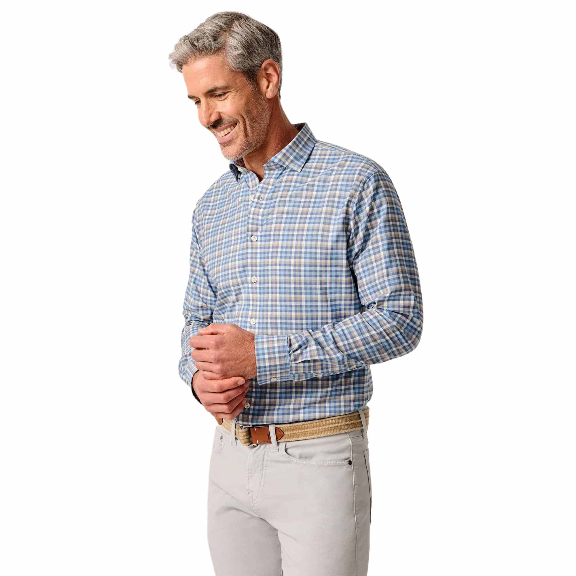 Johnnie-O Men's Olie Long Sleeve Button Down