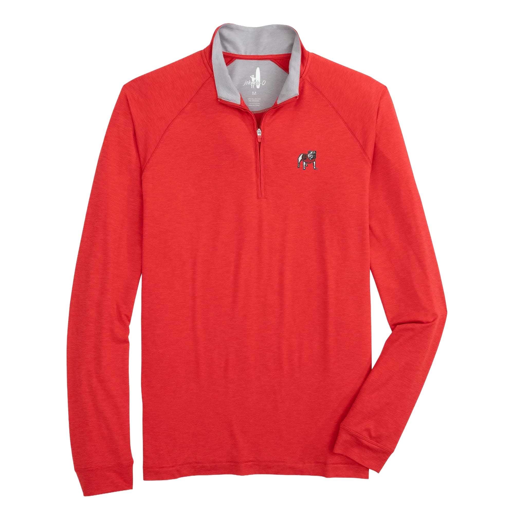 Johnnie-O Men's UGA Freeborne Quarter Zip Pullover