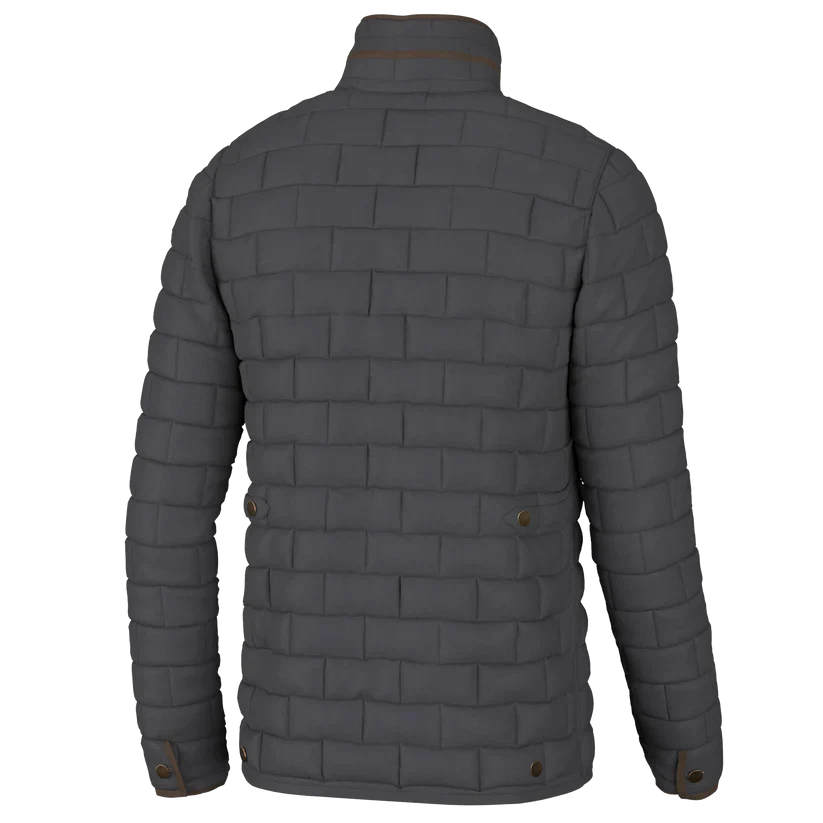 Local Boy Men's Brick Quilted Jacket