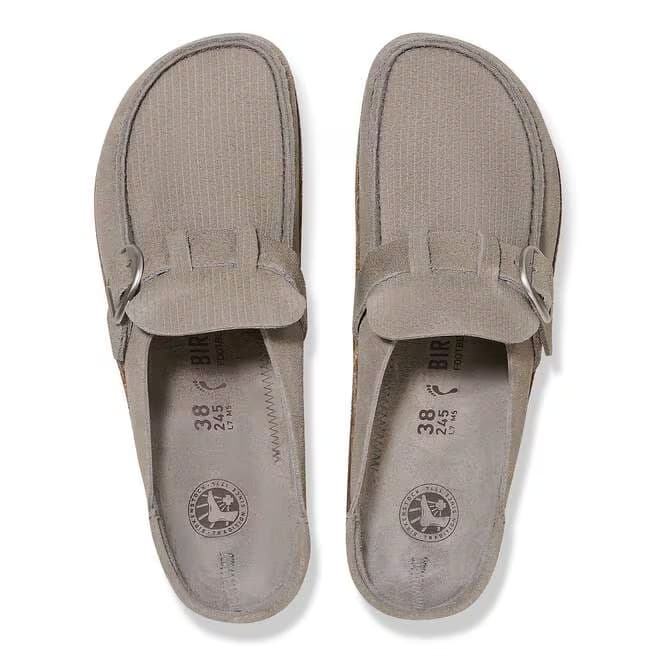 Birkenstock Women's Buckley Suede Mules - Stone Coin - 1025242
