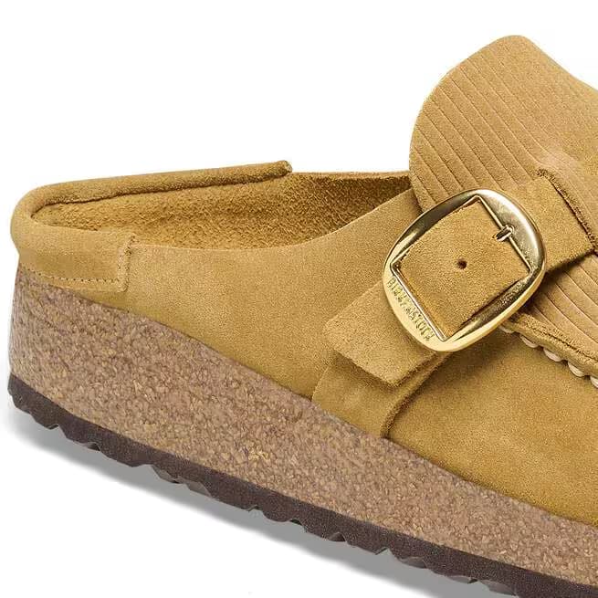 Birkenstock Women's Buckley Suede Mules - Cork Brown - 1026235