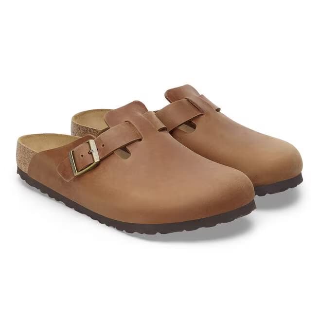 Birkenstock Men's Boston Oiled Leather Clogs - 1028179