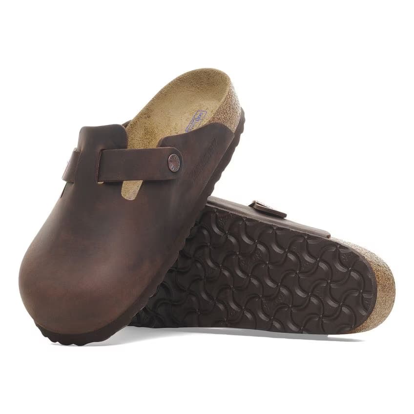 Birkenstock Men's Boston Oiled Leather Clogs - Habana - 159711