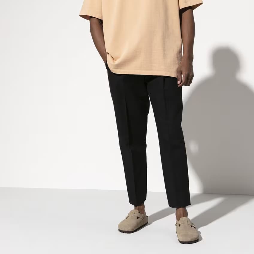 Birkenstock Boston Suede Clogs - Taupe - 560771