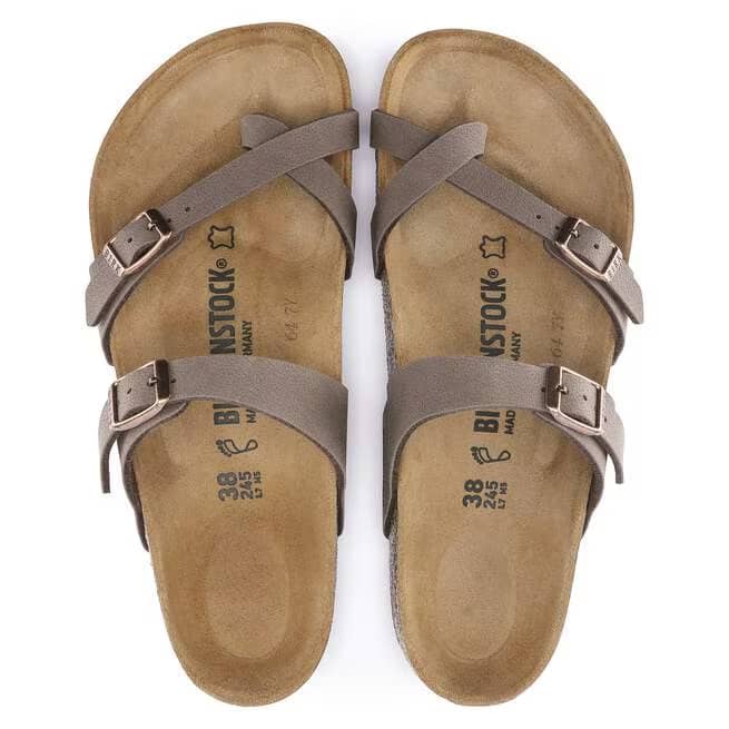 Birkenstock Mayari Birkibuc Sandals - Mocha - 71061