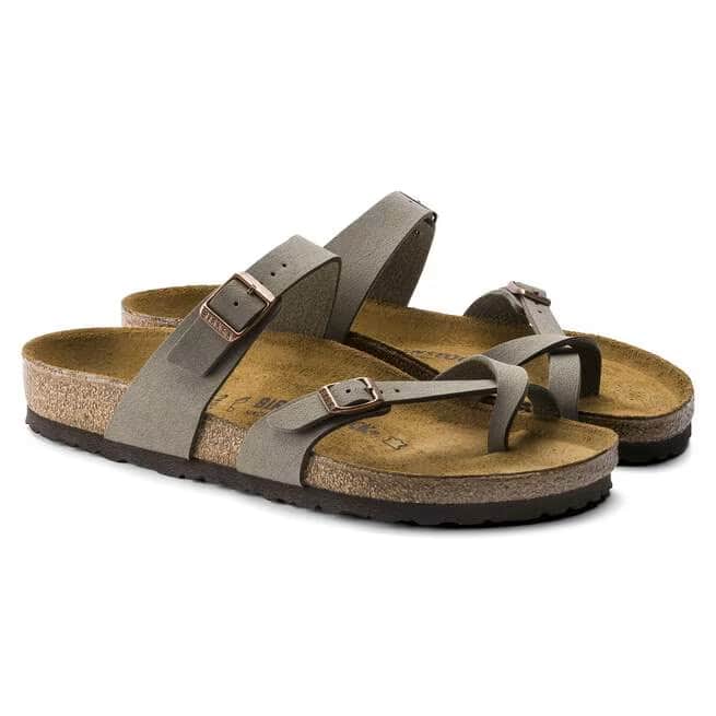 Birkenstock Women's Mayari Birkibuc Sandals - Stone - 71071