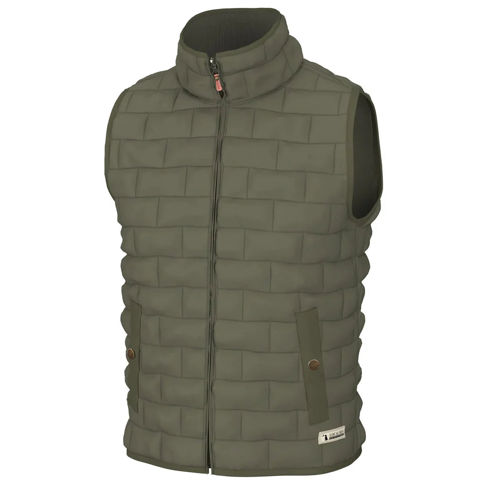 Local Boy Men's Brick Quilted Vest