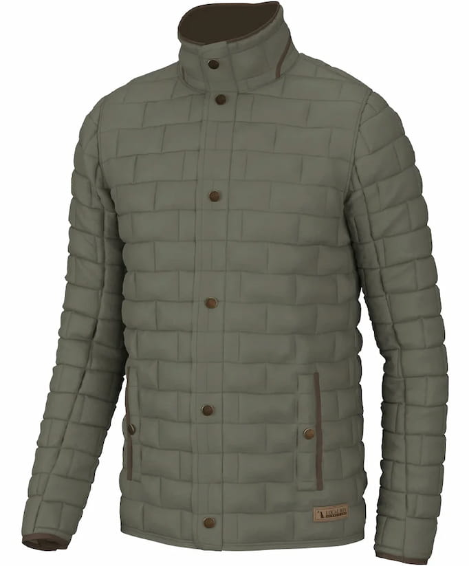 Local Boy Men's Brick Quilted Jacket
