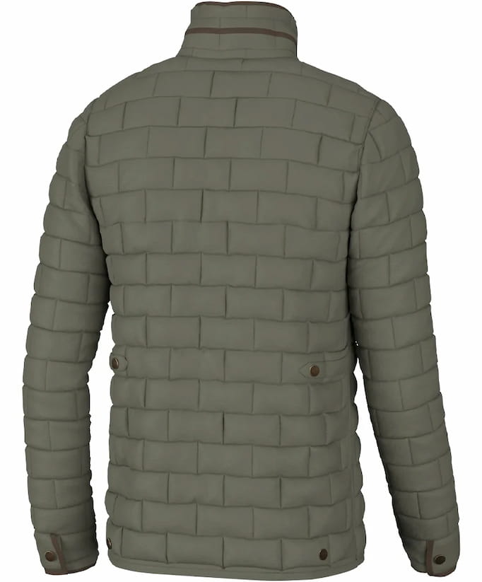 Local Boy Men's Brick Quilted Jacket