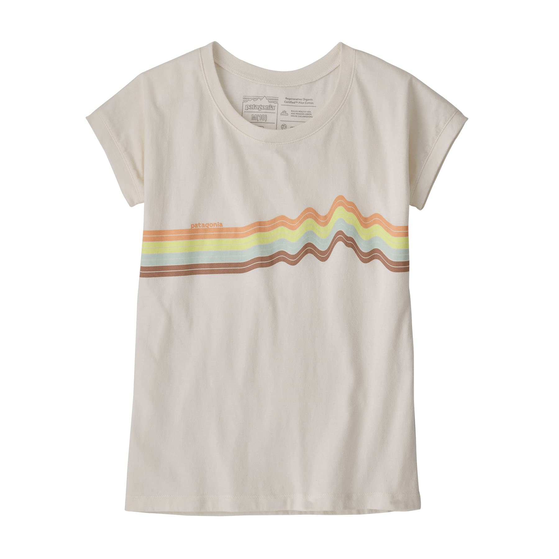 Patagonia Girls' Regenerative Organic Certified Cotton P-6 Logo T-Shirt