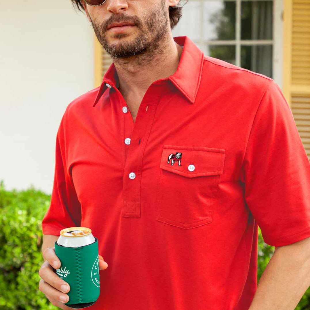 Criquet Men's UGA Performance Players Shirt - Bulldog Logo